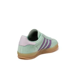 Adidas Sneakers En Cuir|Baskets Décontractées Terrace*Gazelle Indoor W Clear Mint / Active Purple / Ice Lavender