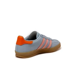 Adidas Sneakers En Cuir|Baskets Décontractées Terrace*Gazelle Indoor W Wonder Blue / Solar Orange / Gum 3
