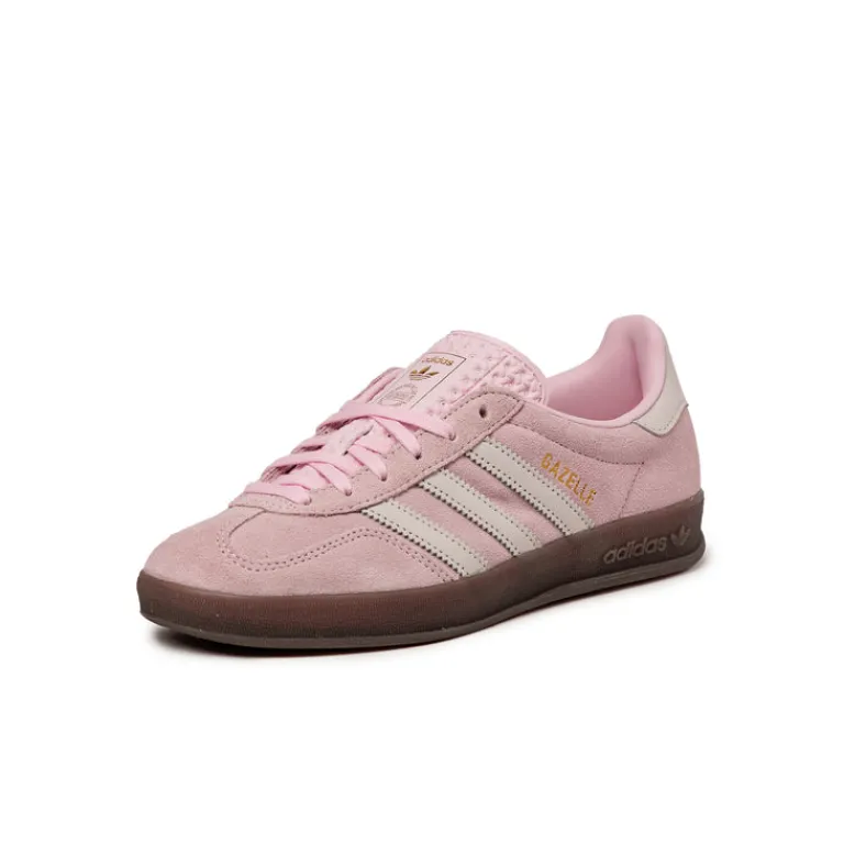 Adidas Sneakers En Cuir|Baskets Décontractées Terrace*Gazelle Indoor W Cloud Pink / Off White / Gum 5