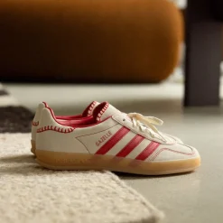 Adidas Sneakers En Cuir|Baskets Décontractées Terrace*Gazelle Indoor W Beta Scarlett / Beta Scarlett / Cream White