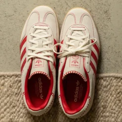 Adidas Sneakers En Cuir|Baskets Décontractées Terrace*Gazelle Indoor W Beta Scarlett / Beta Scarlett / Cream White