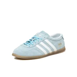 Adidas Sneakers En Cuir|Baskets Décontractées Terrace*Gazelle Low Pro W Clear Sky / Footwear White / Gum 3