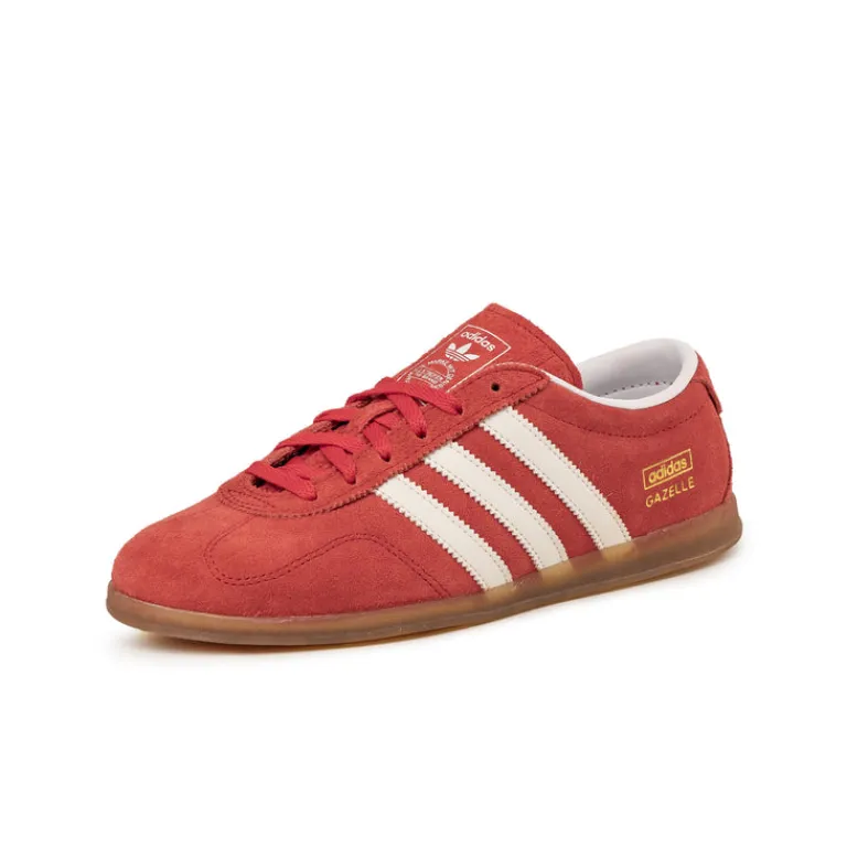 Adidas Sneakers En Cuir|Baskets Décontractées Terrace*Gazelle Low Pro W Better Scarlet / Cloud White / Gum 3