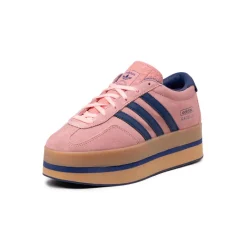 Adidas Sneakers À Plateforme|Sneakers En Cuir*Gazelle Stack W Glow Pink / Vicid BLue / Gum 3