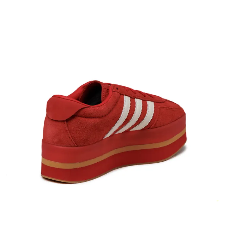 Adidas Sneakers À Plateforme|Sneakers En Cuir*Gazelle Stack W Red / Cream White / Gold Metallic