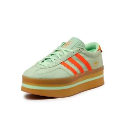 Adidas Sneakers À Plateforme|Sneakers En Cuir*Gazelle Stack W Semi Green Spark / Solar Orange / Gum