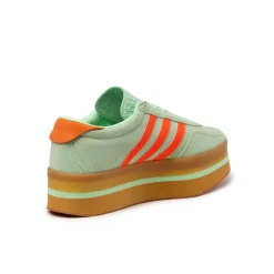 Adidas Sneakers À Plateforme|Sneakers En Cuir*Gazelle Stack W Semi Green Spark / Solar Orange / Gum