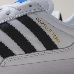 Adidas Sneakers En Cuir|Baskets Décontractées Terrace*Gazelle Team Footwear White / Core Black /Blue