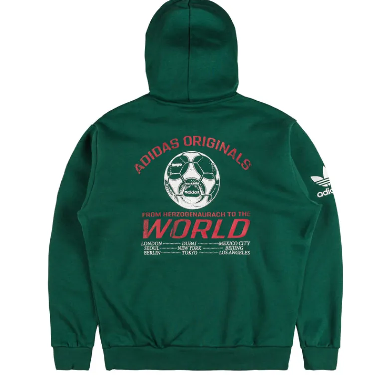 Adidas Sweats À Capuche*Graphic *Sports Club* Hoodie Collegiate Green