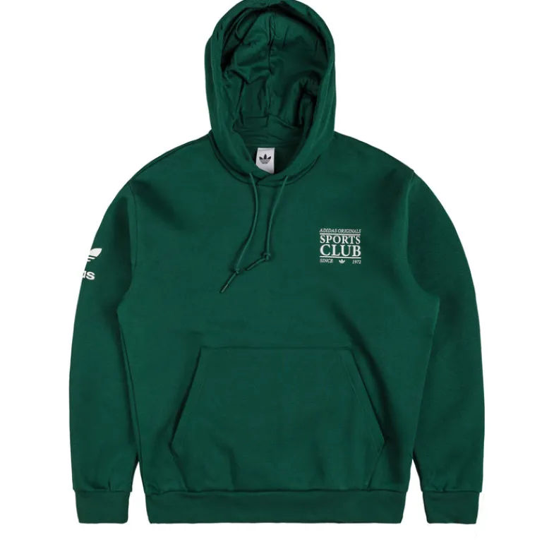 Adidas Sweats À Capuche*Graphic *Sports Club* Hoodie Collegiate Green