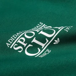 Adidas Sweats À Capuche*Graphic *Sports Club* Hoodie Collegiate Green