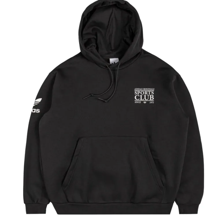 Adidas Sweats À Capuche*Graphic *Sports Club* Hoodie Black