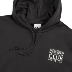 Adidas Sweats À Capuche*Graphic *Sports Club* Hoodie Black