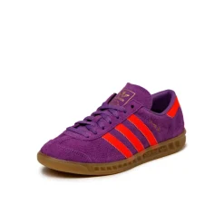 Adidas Sneakers En Cuir|Baskets Décontractées Terrace*Hamburg W Active Purple / Solar Red / Gold Metallic