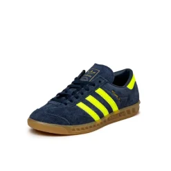 Adidas Sneakers En Cuir|Baskets Décontractées Terrace*Hamburg W Night Indigo / Solar Yellow / Gold Metallic