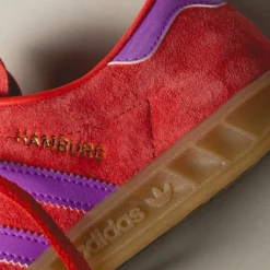 Adidas Sneakers En Cuir|Baskets Décontractées Terrace*Hamburg W Red / Purple Burst / Gum