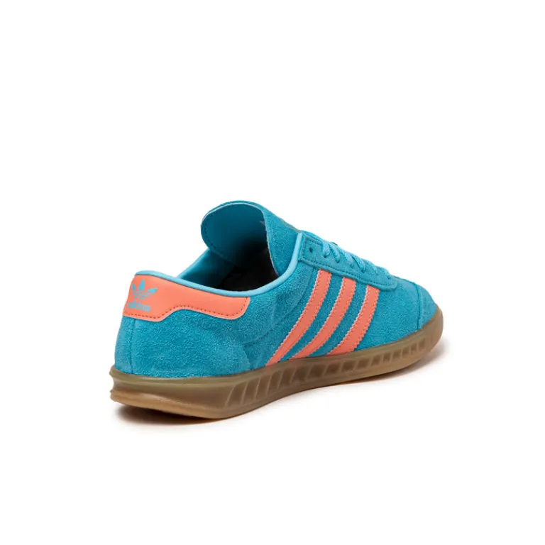 Adidas Sneakers En Cuir|Baskets Décontractées Terrace*Hamburg W Sky Rush / Semi Coral / Gold Metallic
