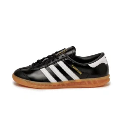 Adidas Sneakers En Cuir|Baskets Décontractées Terrace*Hamburg W Core Black / Footwear White / Gum 2
