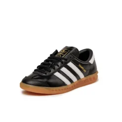 Adidas Sneakers En Cuir|Baskets Décontractées Terrace*Hamburg W Core Black / Footwear White / Gum 2