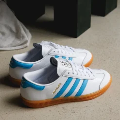 Adidas Sneakers En Cuir|Baskets Décontractées Terrace*Hamburg W Footwear White / Sky Rus / Gum 2