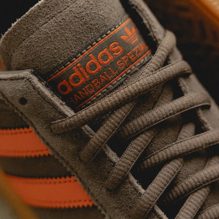 Adidas Sneakers En Cuir|Baskets Décontractées Terrace*Handball Spezial Cargo Brown / Orange / Gold Metallic