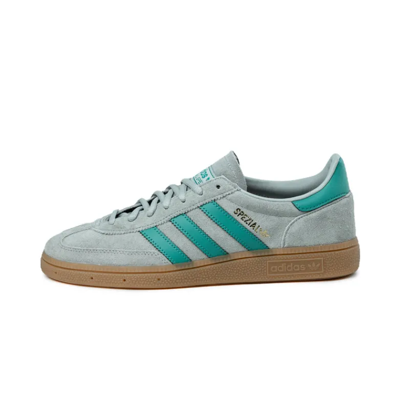 Adidas Sneakers En Cuir|Baskets Décontractées Terrace*Handball Spezial Grey Two / Pure Teal / Gold Metallic