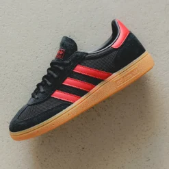 Adidas Sneakers En Cuir|Baskets Décontractées Terrace*Handball Spezial Core Black / Beta Scarlett / Gum 2