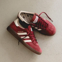 Adidas Sneakers En Cuir|Baskets Décontractées Terrace*Handball Spezial Noble Maroon / Crew White / Gum 5