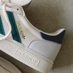 Adidas Sneakers En Cuir|Baskets Décontractées Terrace*Handball Spezial Chalk White / Collegiate Green / Night Indigo
