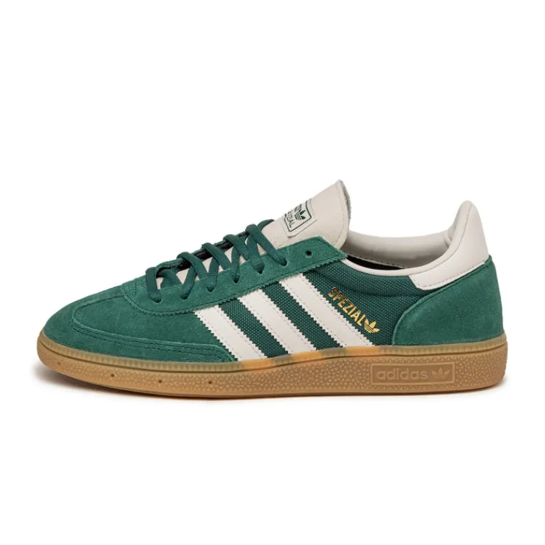 Adidas Sneakers En Cuir|Baskets Décontractées Terrace*Handball Spezial Collegiate Green / Cloud White / Chalk White