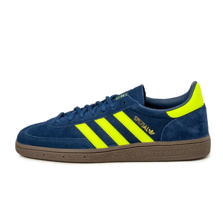 Adidas Sneakers En Cuir|Baskets Décontractées Terrace*Handball Spezial Victory Blue / Solar Yellow / Gold Metallic