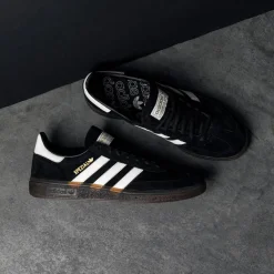 Adidas Sneakers En Cuir|Baskets Décontractées Terrace*Handball Spezial Core Black / Footwear White / Gum 5