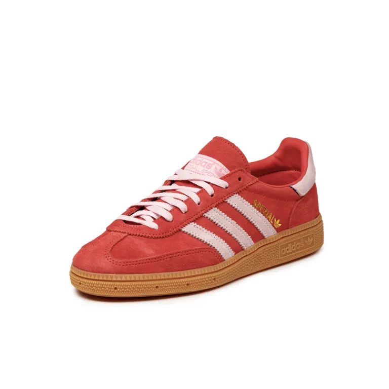 Adidas Sneakers En Cuir|Baskets Décontractées Terrace*Handball Spezial W Bright Red / Clear Pink / Gum