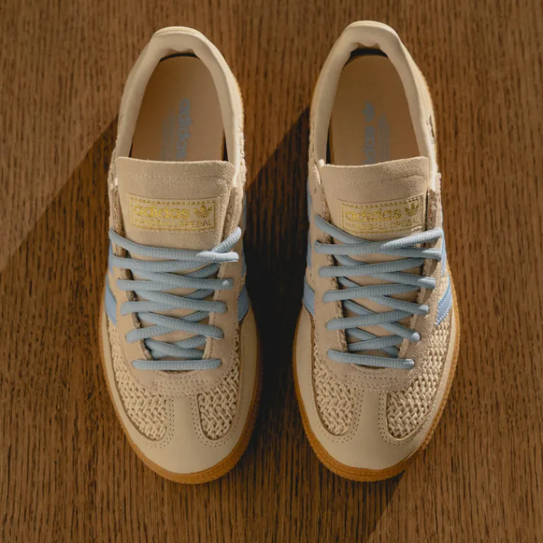 Adidas Sneakers En Cuir|Baskets Décontractées Terrace*Handball Spezial W Sand Strata / Preloved Brown / Clear Sky