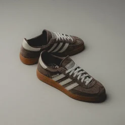 Adidas Sneakers En Cuir|Baskets Décontractées Terrace*Handball Spezial W Earth Strata / Off White / Gum 2
