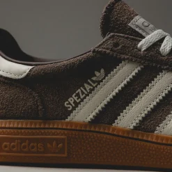 Adidas Sneakers En Cuir|Baskets Décontractées Terrace*Handball Spezial W Earth Strata / Off White / Gum 2