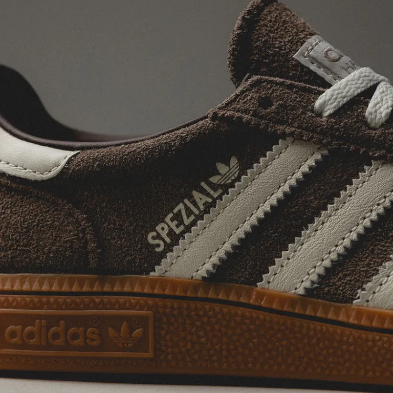 Adidas Sneakers En Cuir|Baskets Décontractées Terrace*Handball Spezial W Earth Strata / Off White / Gum 2