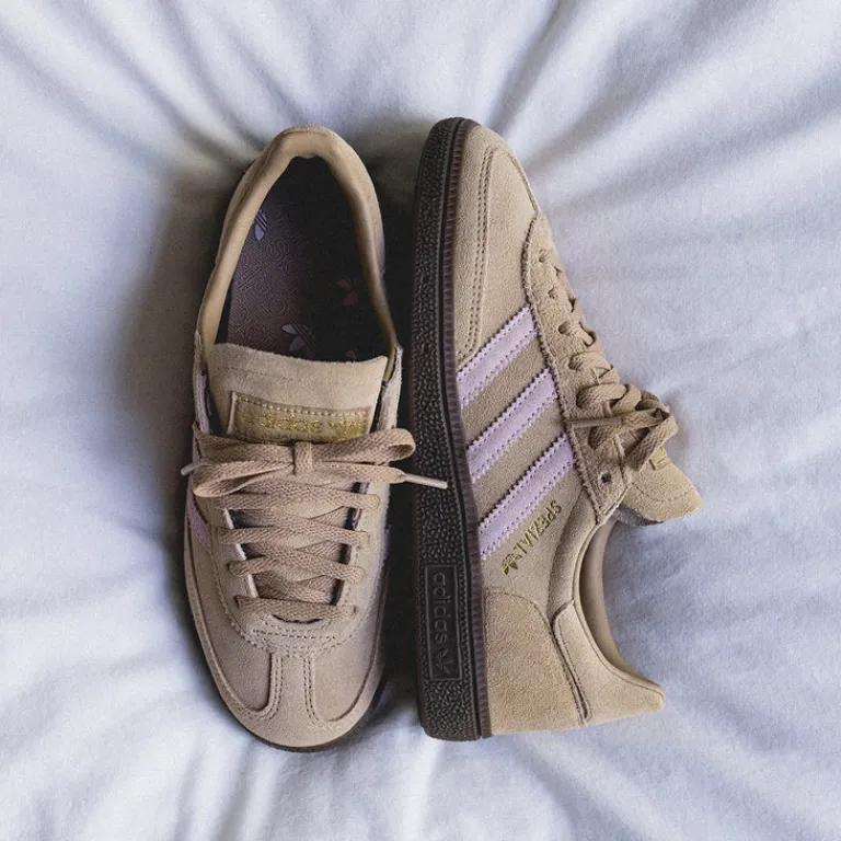 Adidas Sneakers En Cuir|Baskets Décontractées Terrace*Handball Spezial W Warm Sand / Clear Pink / Gum 5
