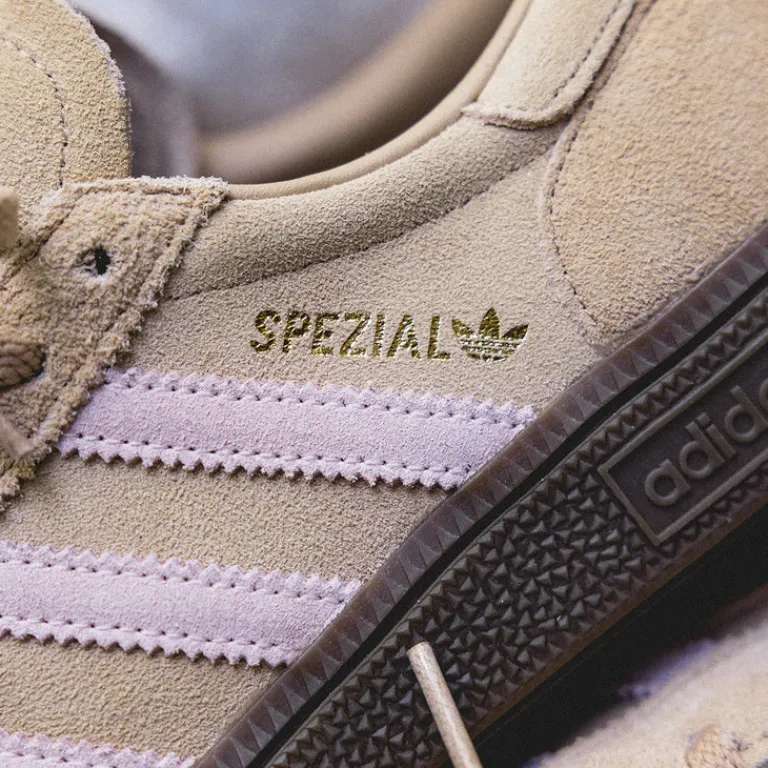 Adidas Sneakers En Cuir|Baskets Décontractées Terrace*Handball Spezial W Warm Sand / Clear Pink / Gum 5