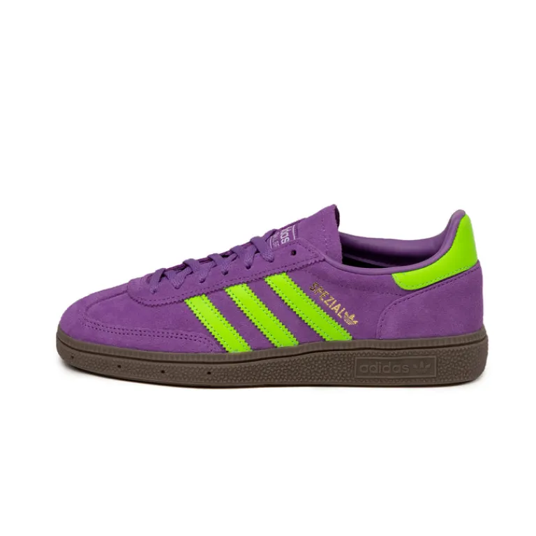 Adidas Sneakers En Cuir|Baskets Décontractées Terrace*Handball Spezial W Active Purple / Solar Green / Gum