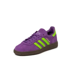 Adidas Sneakers En Cuir|Baskets Décontractées Terrace*Handball Spezial W Active Purple / Solar Green / Gum