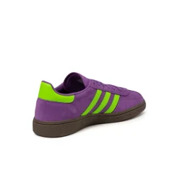 Adidas Sneakers En Cuir|Baskets Décontractées Terrace*Handball Spezial W Active Purple / Solar Green / Gum
