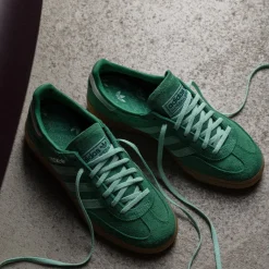 Adidas Sneakers En Cuir|Baskets Décontractées Terrace*Handball Spezial W Green / Clear Mint / Gum