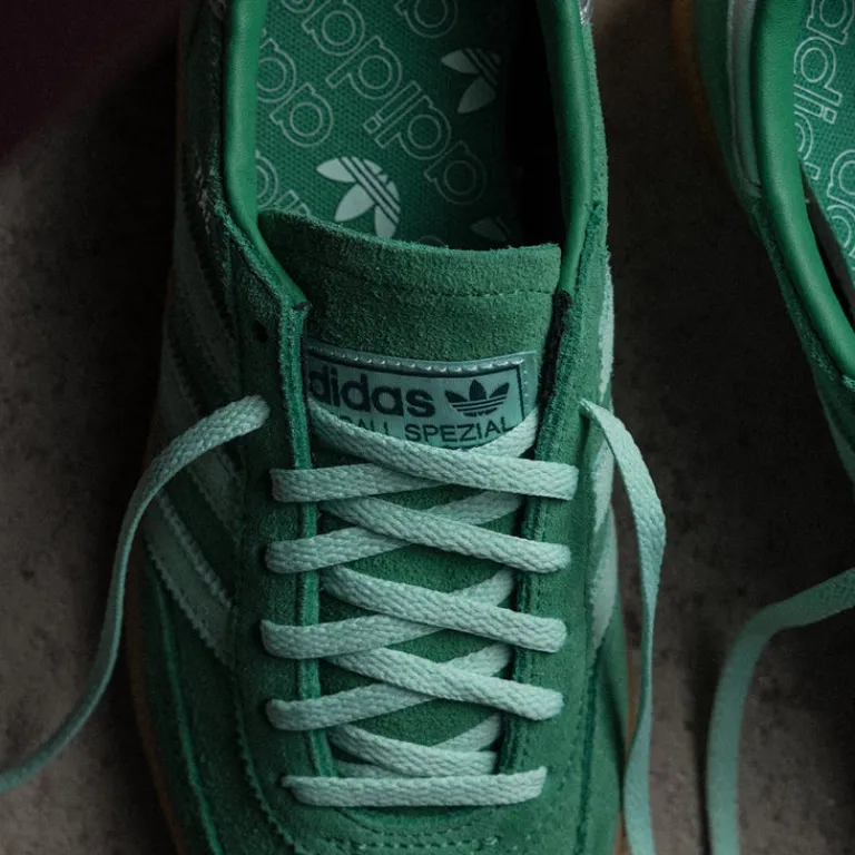 Adidas Sneakers En Cuir|Baskets Décontractées Terrace*Handball Spezial W Green / Clear Mint / Gum