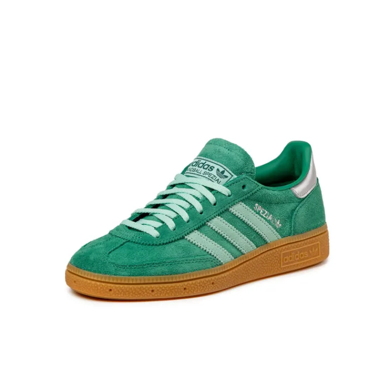 Adidas Sneakers En Cuir|Baskets Décontractées Terrace*Handball Spezial W Green / Clear Mint / Gum