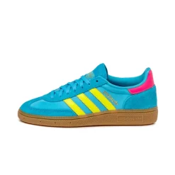 Adidas Sneakers En Cuir|Baskets Décontractées Terrace*Handball Spezial W Sky Rush / Solar Yellow / Lucid Pink