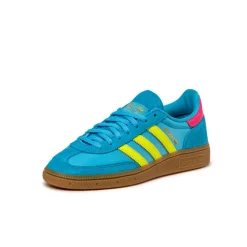 Adidas Sneakers En Cuir|Baskets Décontractées Terrace*Handball Spezial W Sky Rush / Solar Yellow / Lucid Pink