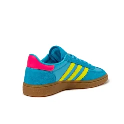 Adidas Sneakers En Cuir|Baskets Décontractées Terrace*Handball Spezial W Sky Rush / Solar Yellow / Lucid Pink