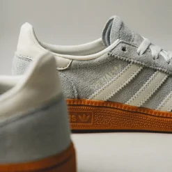 Adidas Sneakers En Cuir|Baskets Décontractées Terrace*Handball Spezial W Wonder Silver / Off White / Gum