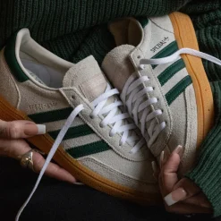 Adidas Sneakers En Cuir|Baskets Décontractées Terrace*Handball Spezial W Alumina / Collegiate Green / Gum